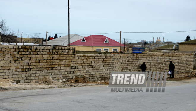 Nardaran township being landscaped. Baku, Azerbaijan, 25 Jan. 2016